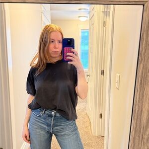 Grey Free People Tee